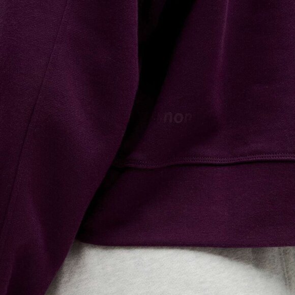 NWT Lululemon Perfectly Oversized Cropped Crew French Terry Dramatic Magenta Sz4 - Picture 5 of 8